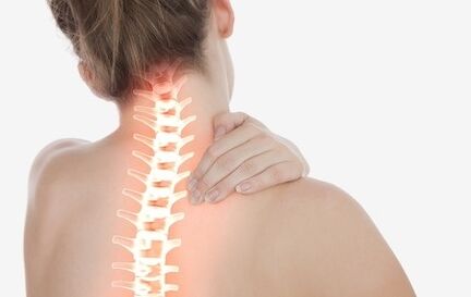 How cervical spinal osteochondrosis is shown on its own