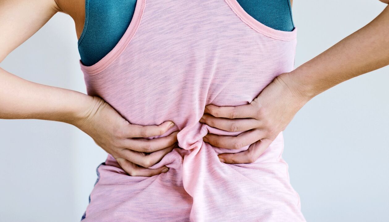 back pain in the lower back